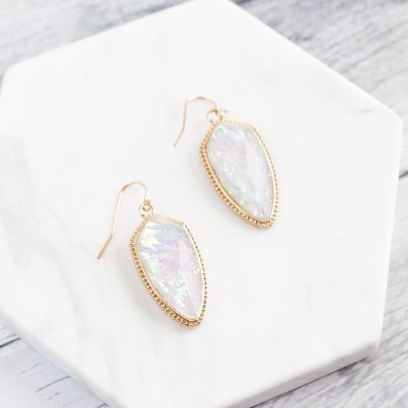 'Exton' Acetate Marquee Earrings - Picture 5 of 8